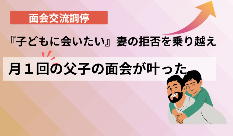 親権争いの渦中で、失いかけた子どもとの絆。弁護士と勝ちとった面会が、毎日の生活の支えに・・
